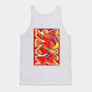 Groovy Funky Love vintage 70s Graffiti Tank Top